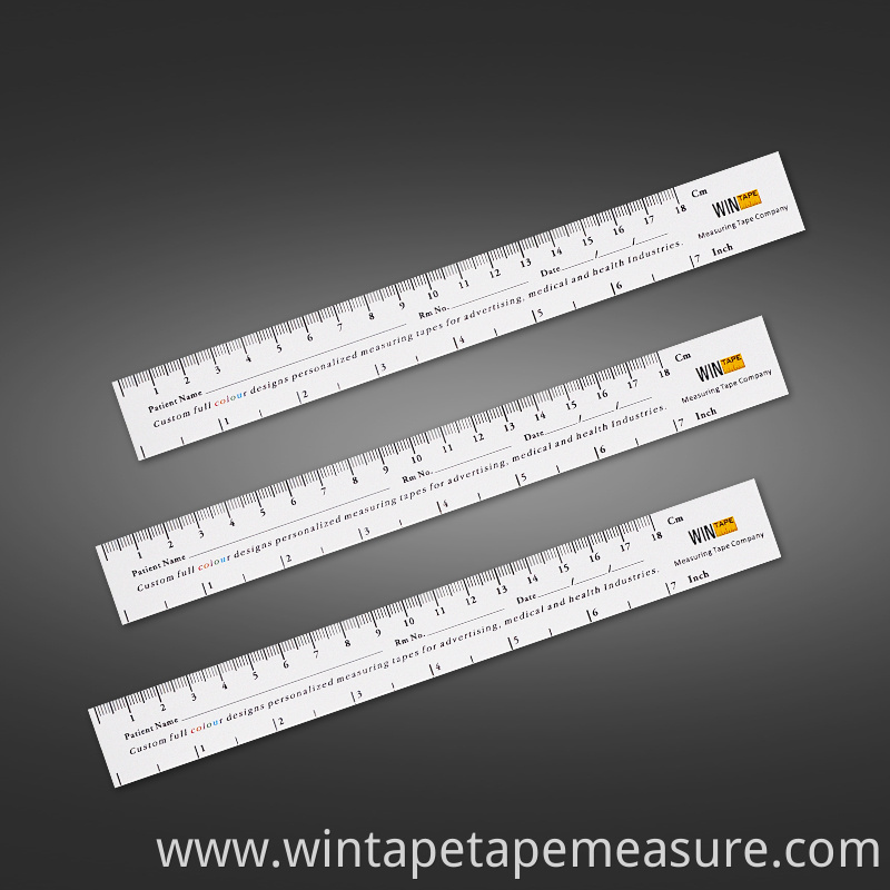 printable wound measuring ruler 18cm custom paper tape measure